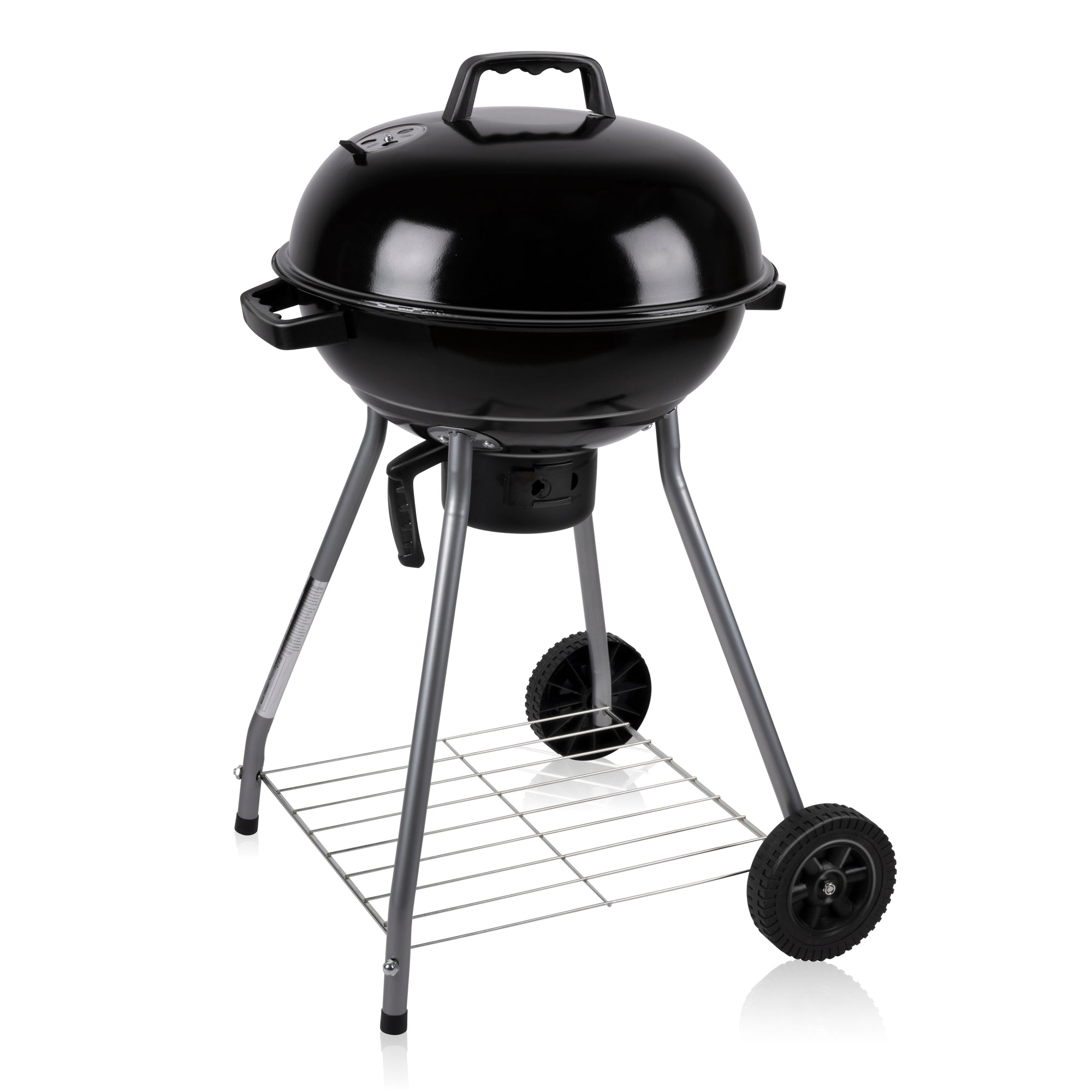 BBQ COLLECTION BARBECUE ROND Ø46CM MET DEKSEL EN ASLADE ROESTVRIJ STAAL - Tuincentrum Lopik