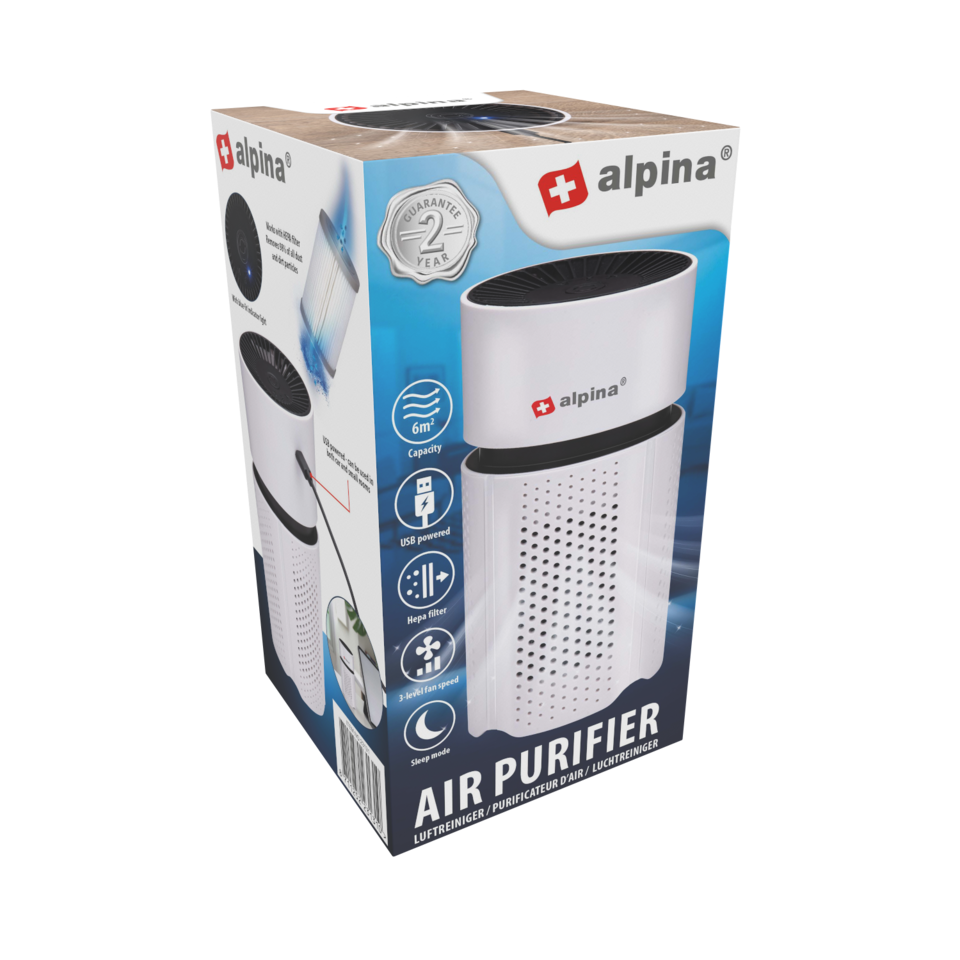 ALPINA LUCHTREINIGER USB 1.5W - Tuincentrum Lopik