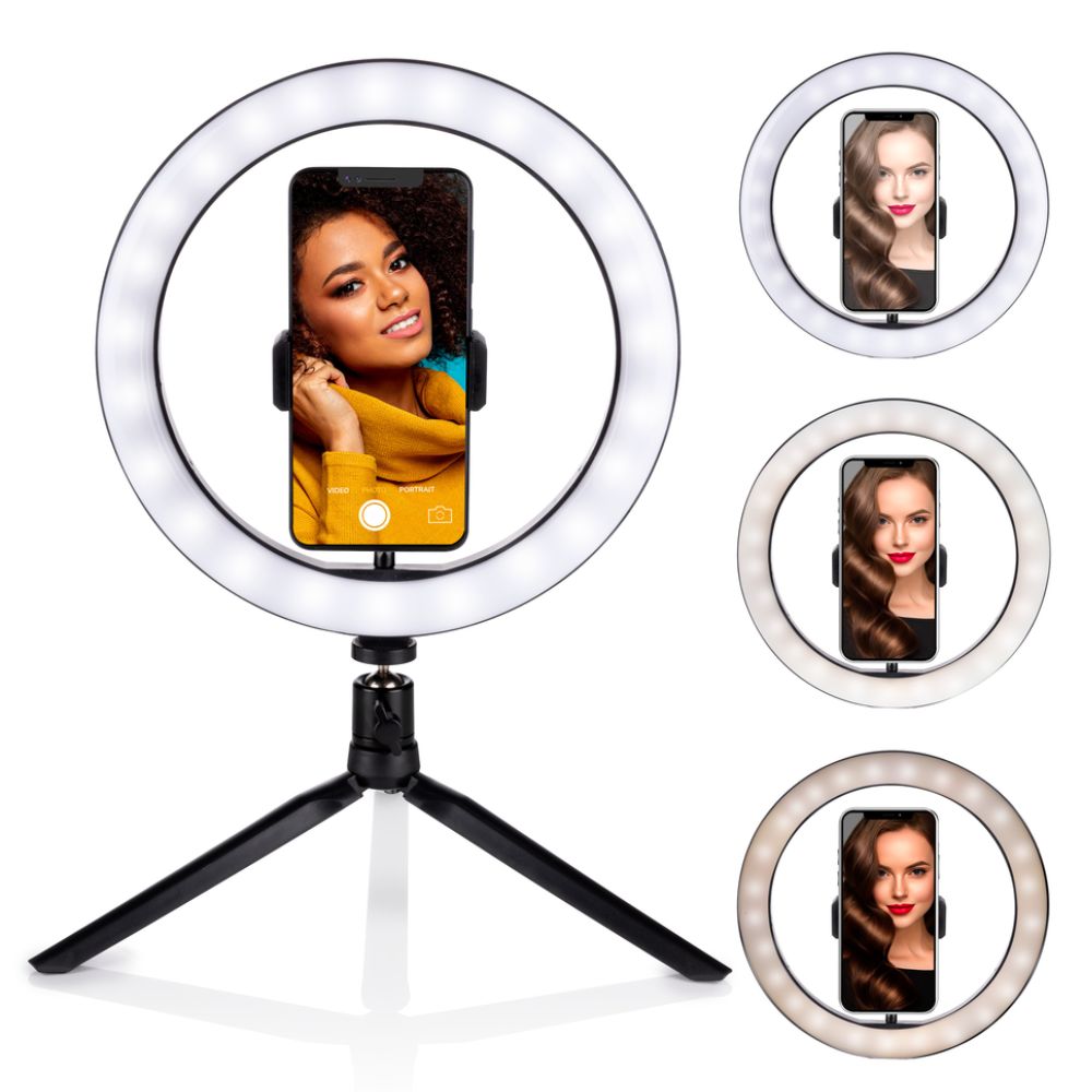 GRUNDIG SELFIE RINGLAMP OP STATIEF 25CM 120 LED - Tuincentrum Lopik