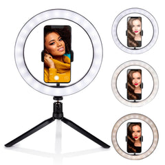 GRUNDIG SELFIE RINGLAMP OP STATIEF 25CM 120 LED - Tuincentrum Lopik