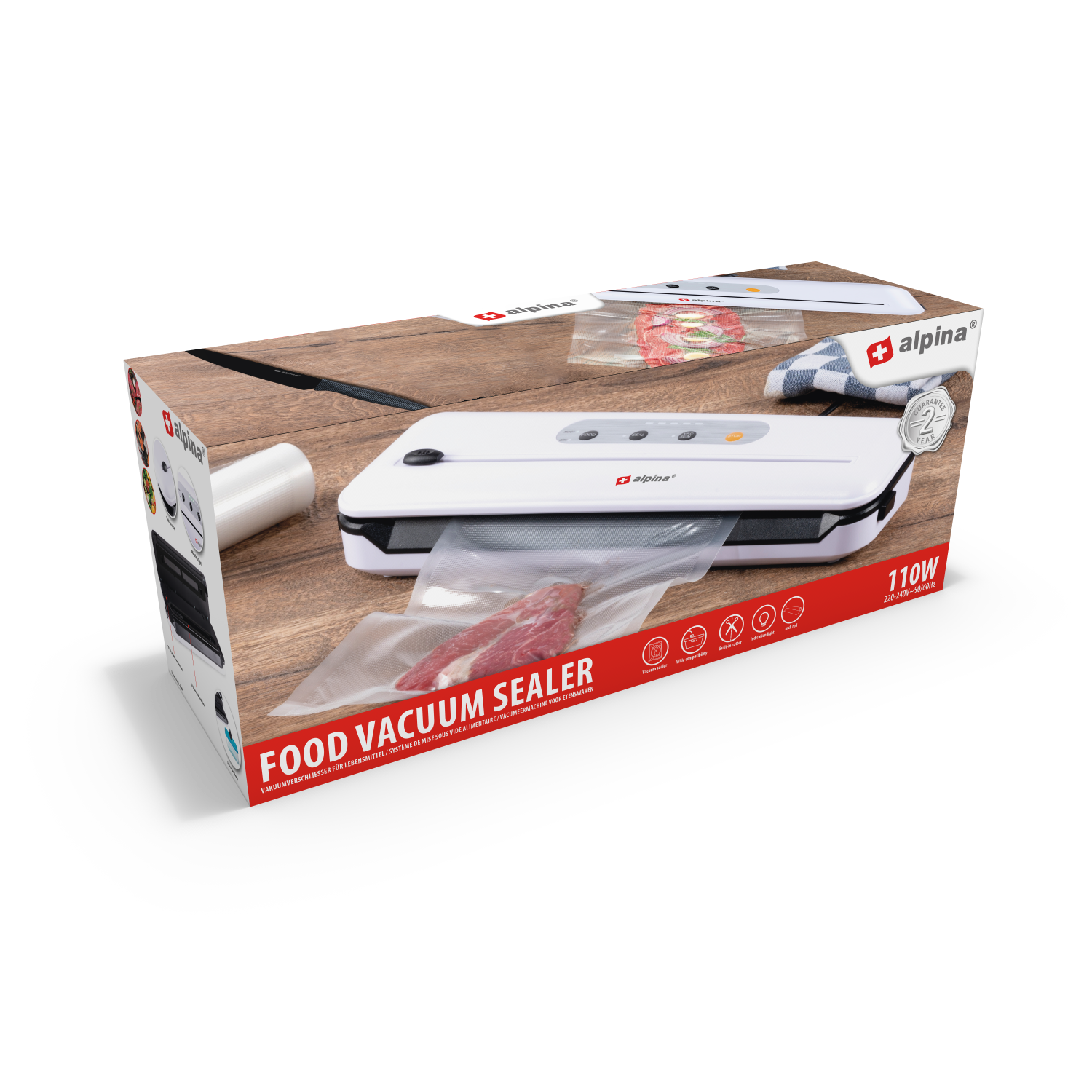 ALPINA VACUÜMSEALER 220-240V 110W - Tuincentrum Lopik