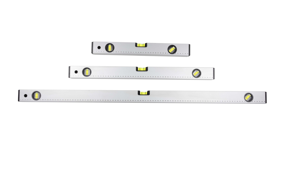 KINZO WATERPAS SET 3-DELIG 40, 60 EN 100CM ALUMINIUM - Tuincentrum Lopik