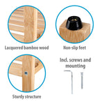 ALPINA BAMBOE BADKAMERREK 4 LAGEN 108.5CM - Tuincentrum Lopik