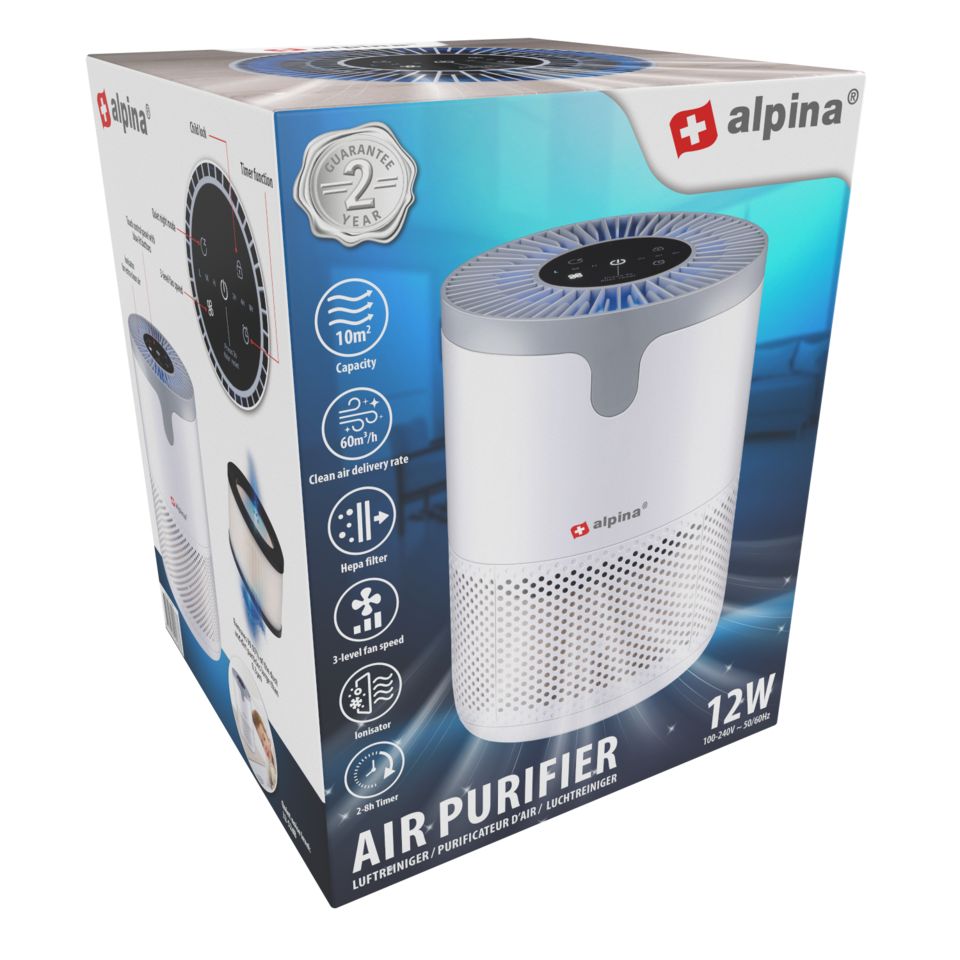 ALPINA LUCHTREINIGER 230V 12W 60 M³/H - Tuincentrum Lopik