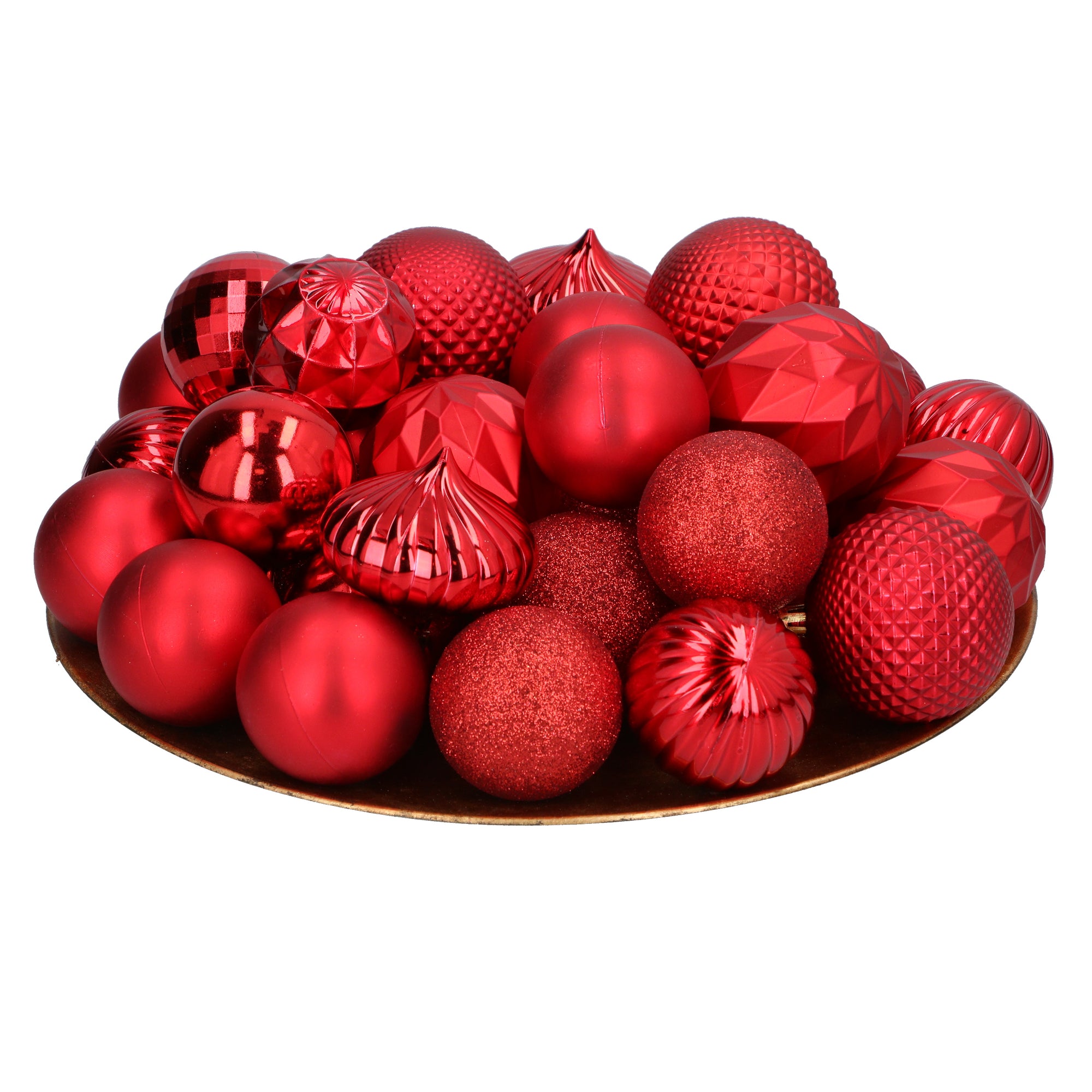 GIFTSOME KERSTBALLEN SET 60 STUKS ROOD - Tuincentrum Lopik