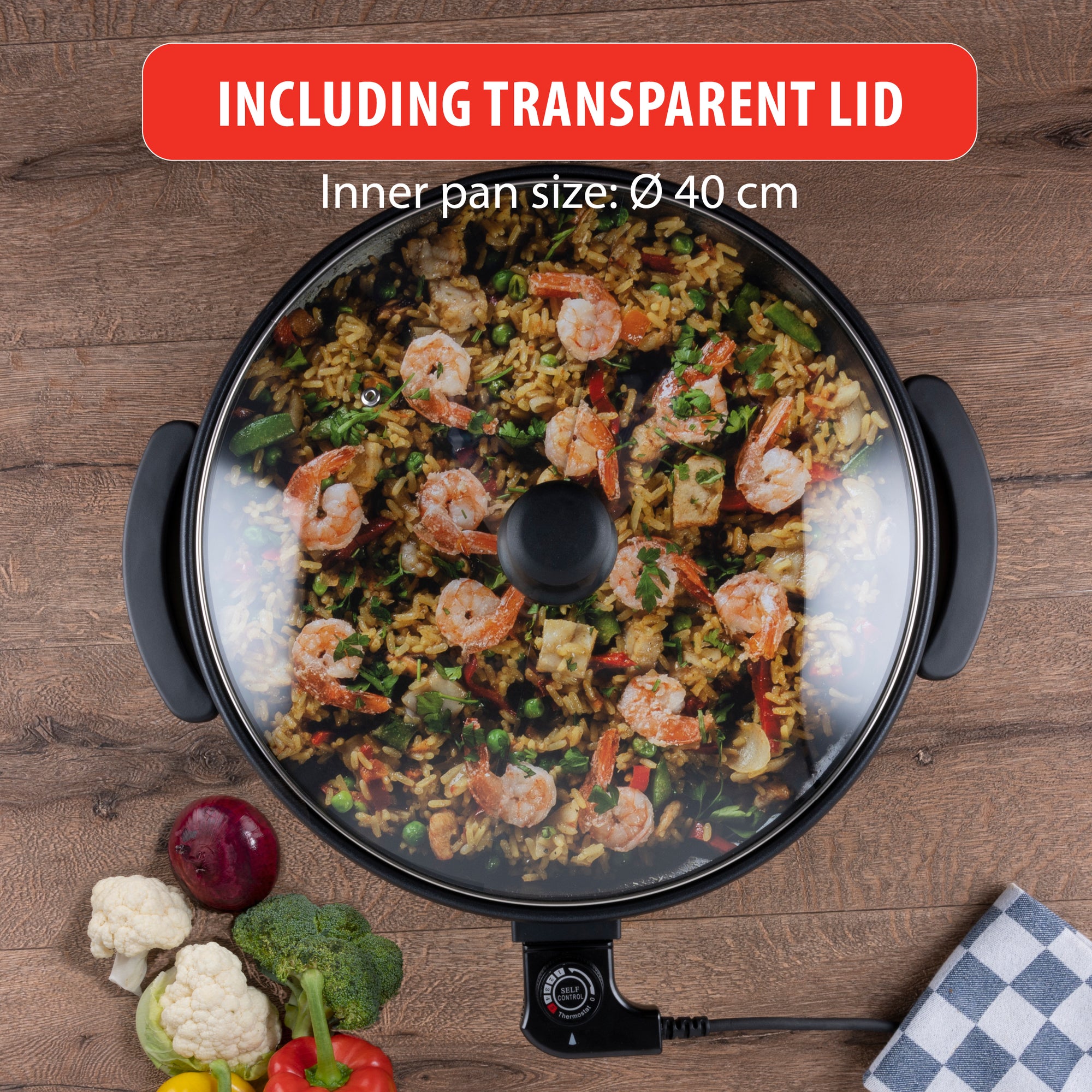 ALPINA PARTY PAN 230V Ø40CM - Tuincentrum Lopik
