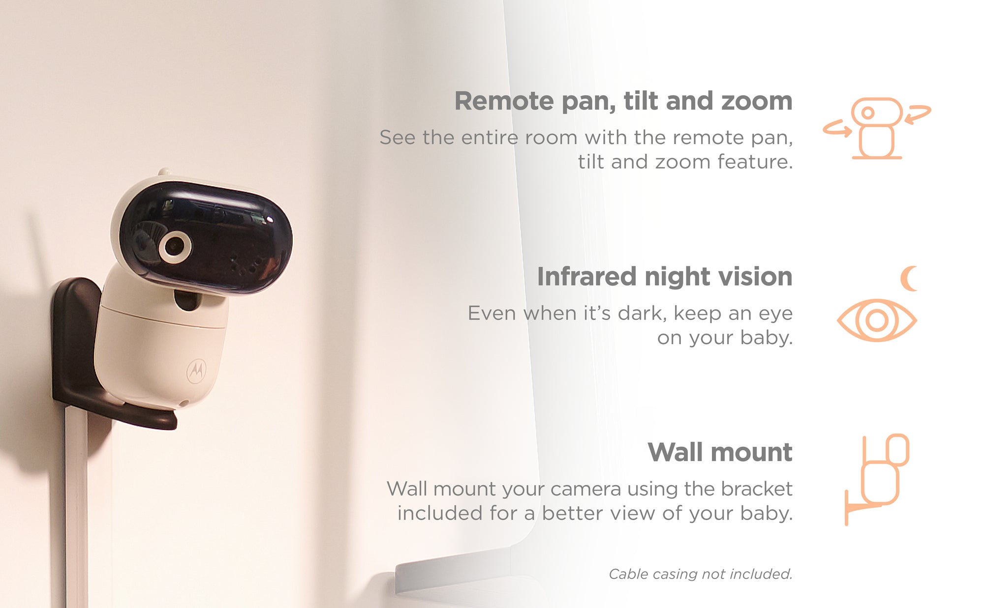 MOTOROLA VIDEO BABYFOON PIP1010 230V - Tuincentrum Lopik