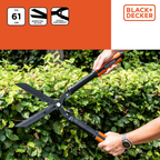 BLACK+DECKER HEGGENSCHAAR 61CM GEKARTELD BLAD - Tuincentrum Lopik