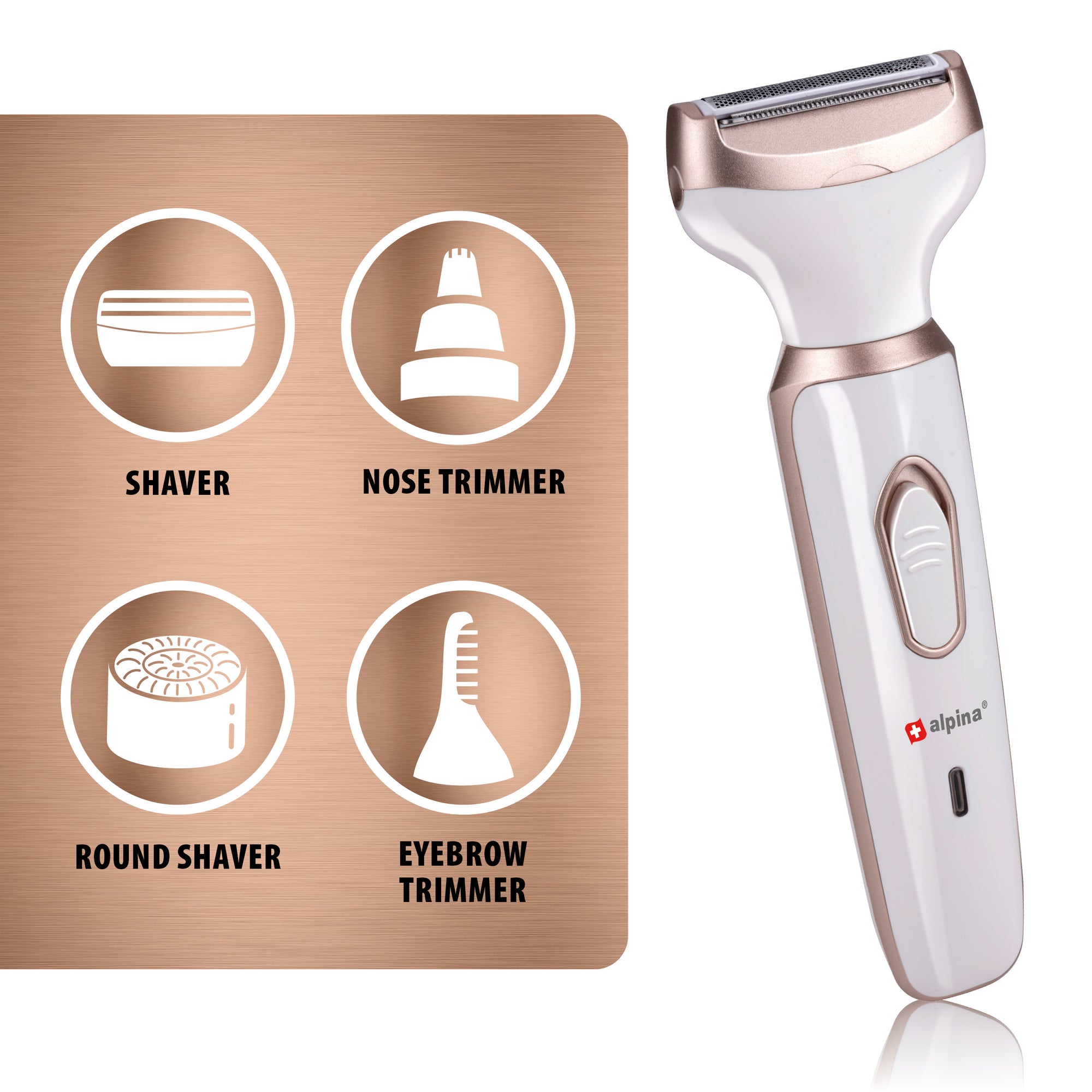 ALPINA LADYSHAVER 4-DELIG 600MAH 3W - Tuincentrum Lopik