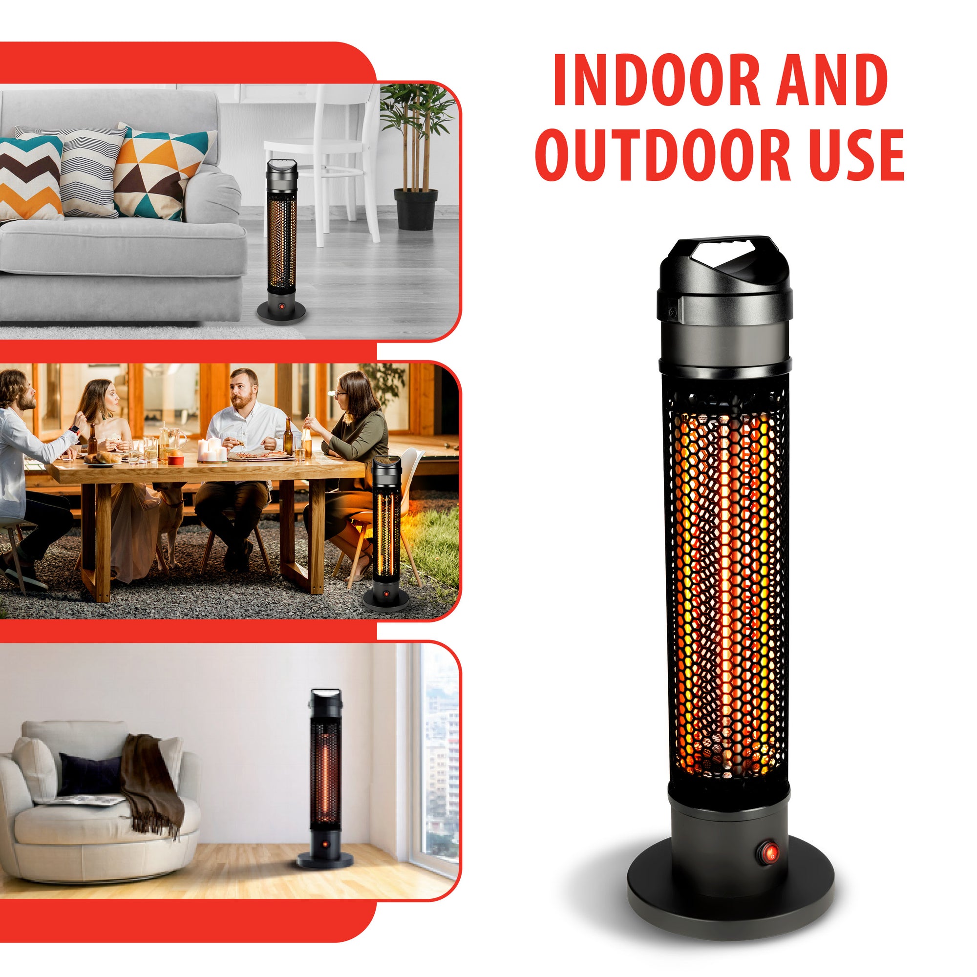ALPINA INFRAROOD TERRASVERWARMER 800W CARBON - Tuincentrum Lopik