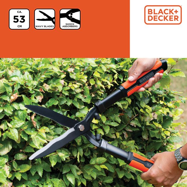 BLACK+DECKER HEGGENSCHAAR 53CM GOLVENDE BLADEN - Tuincentrum Lopik