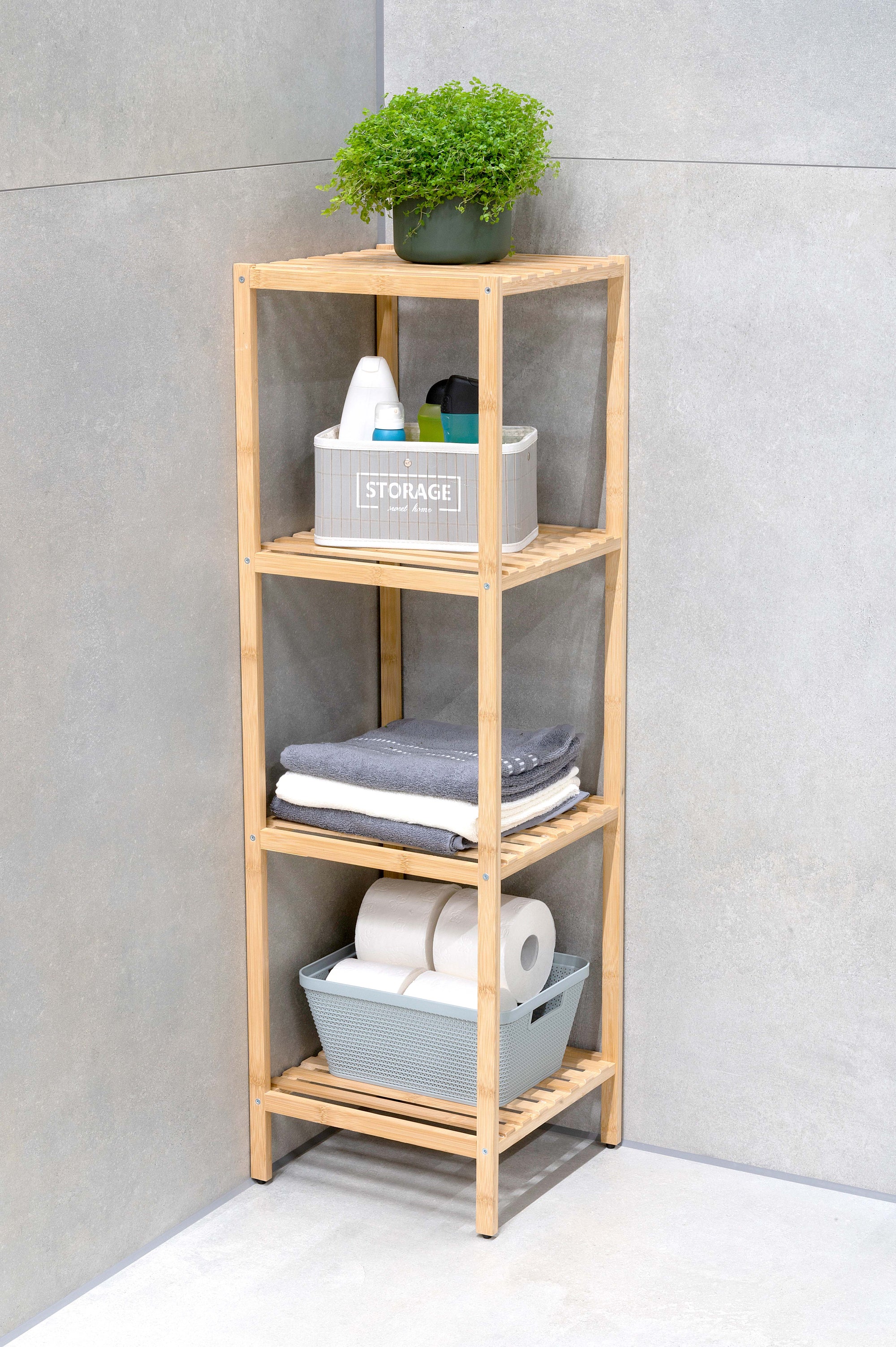 ALPINA BAMBOE BADKAMERREK 4 LAGEN 108.5CM - Tuincentrum Lopik