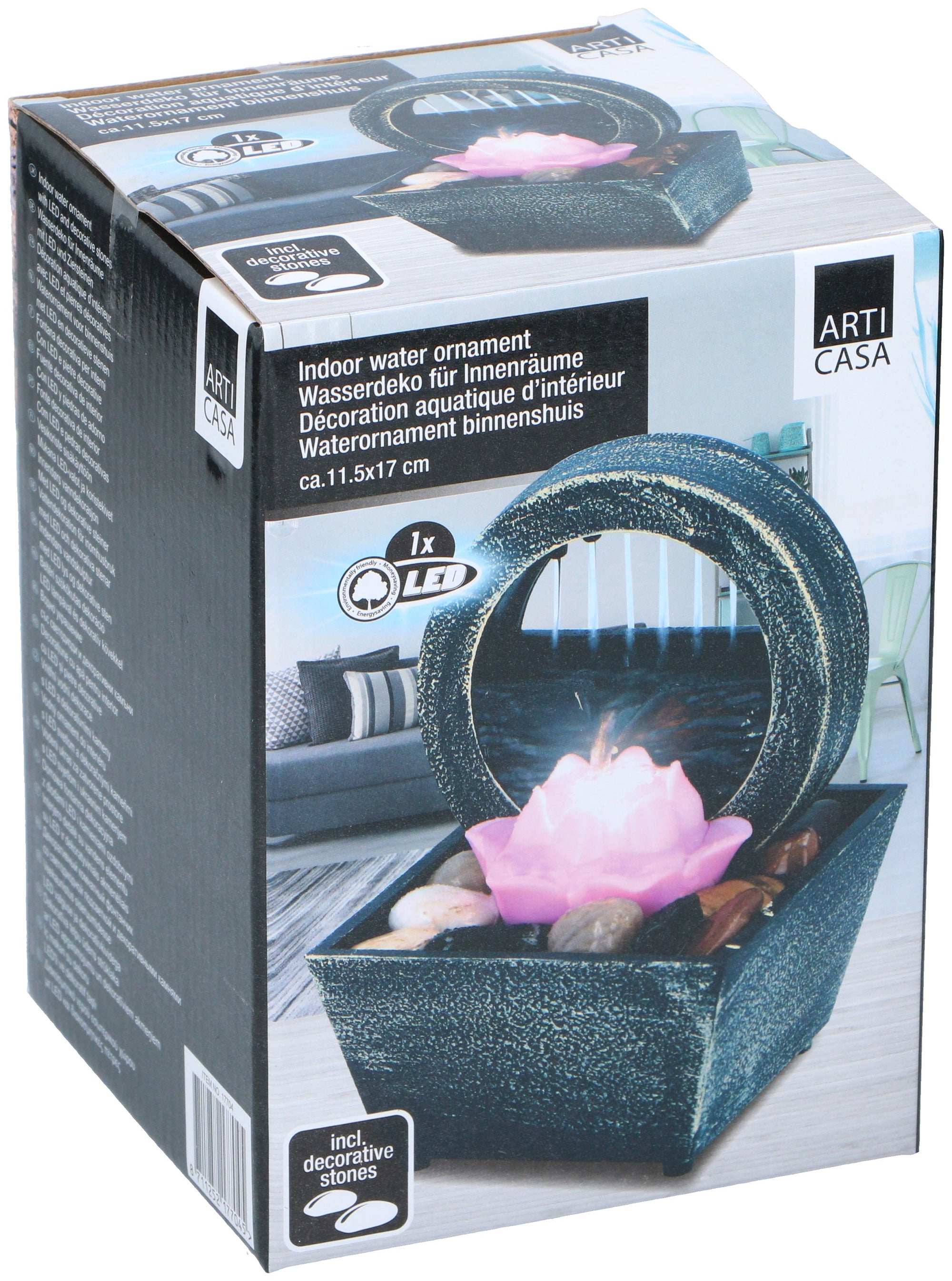 ARTI CASA TAFELFONTEIN LOTUS BATTERIJ - Tuincentrum Lopik