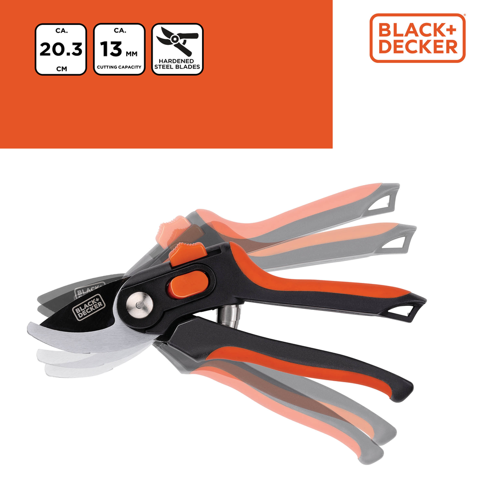 BLACK+DECKER BYPASS PRUNER 20,3CM - Tuincentrum Lopik