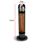 ALPINA INFRAROOD TERRASVERWARMER 800W CARBON - Tuincentrum Lopik