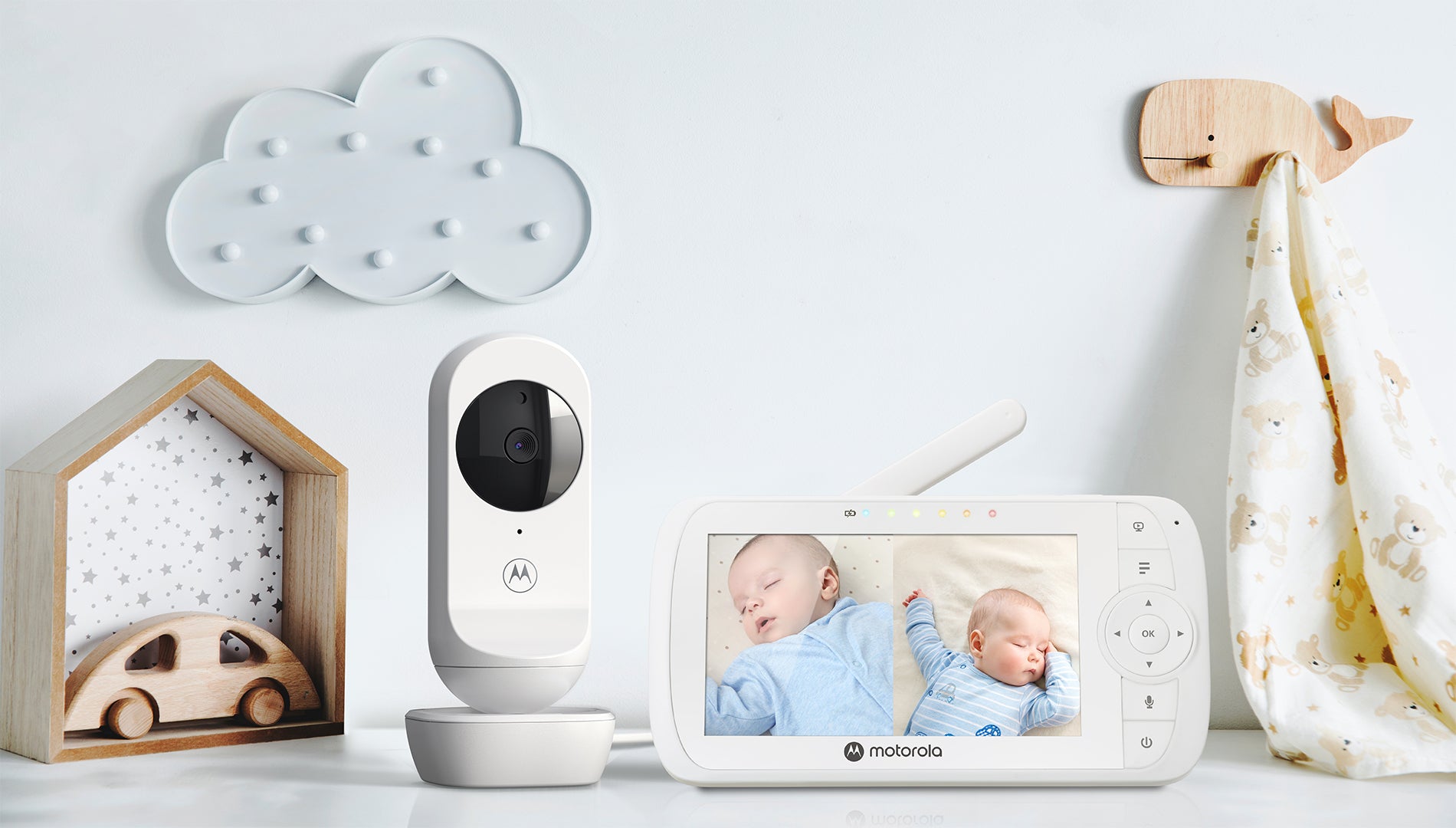 MOTOROLA VIDEO BABYFOON VM35 2.5 INCH WIT - Tuincentrum Lopik