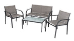 LIFETIME GARDEN PARIJS LOUNGESET ROTAN GRIJS 4-DELIG - Tuincentrum Lopik