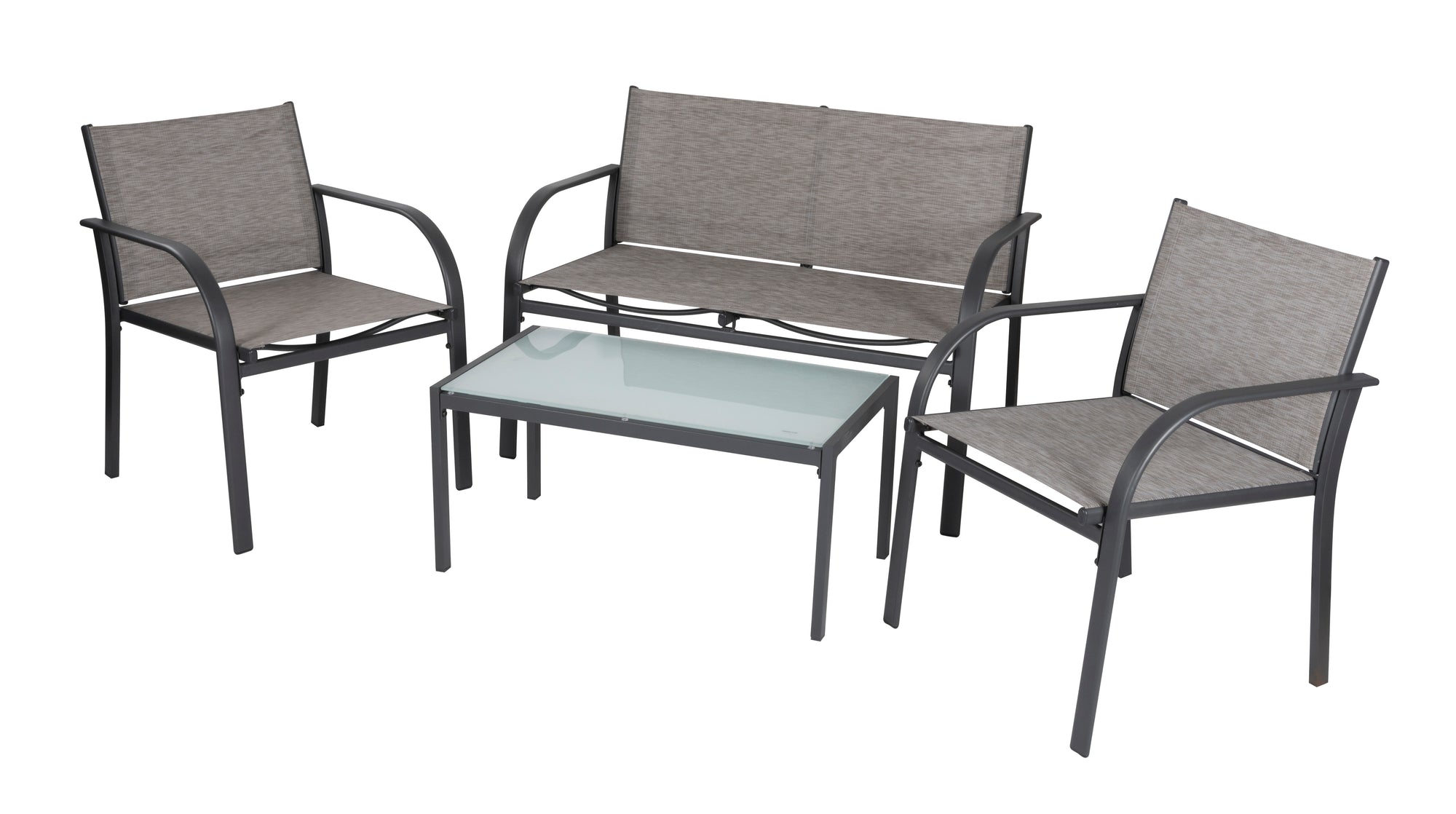 LIFETIME GARDEN PARIJS LOUNGESET ROTAN GRIJS 4-DELIG - Tuincentrum Lopik