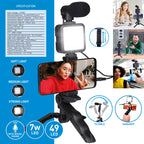 GRUNDIG TELEFOON STATIEF MET LED LAMP EN MICROFOON 49 LED - Tuincentrum Lopik