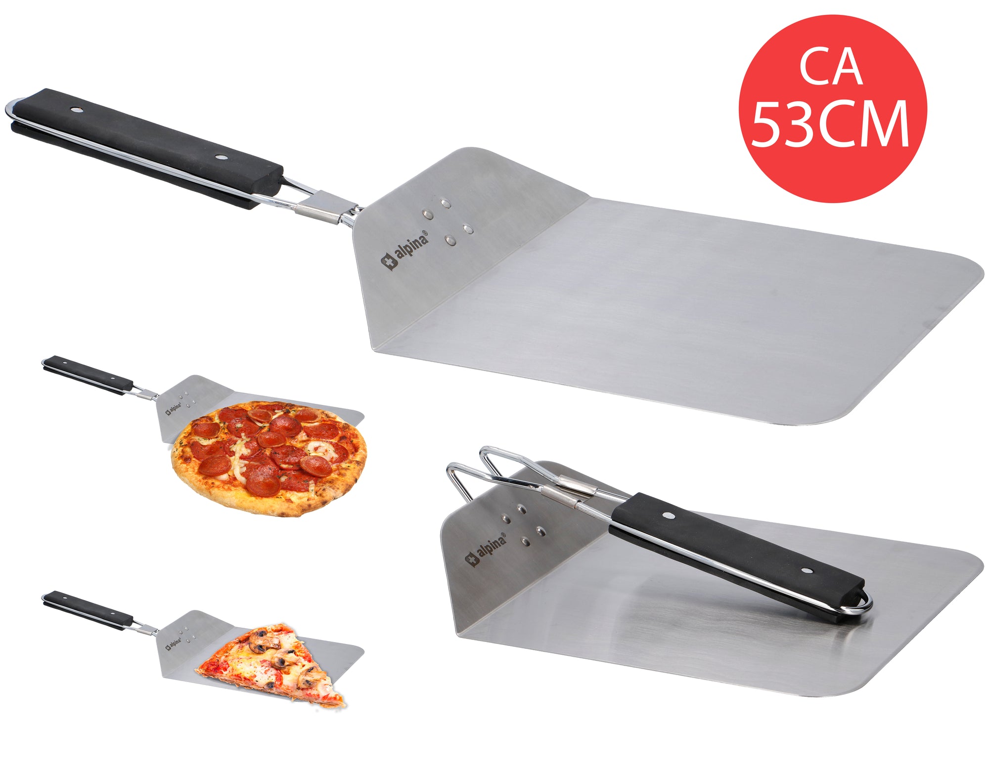 ALPINA PIZZASCHEP ROESTVRIJ STAAL MET TPR HANDGREEP - Tuincentrum Lopik