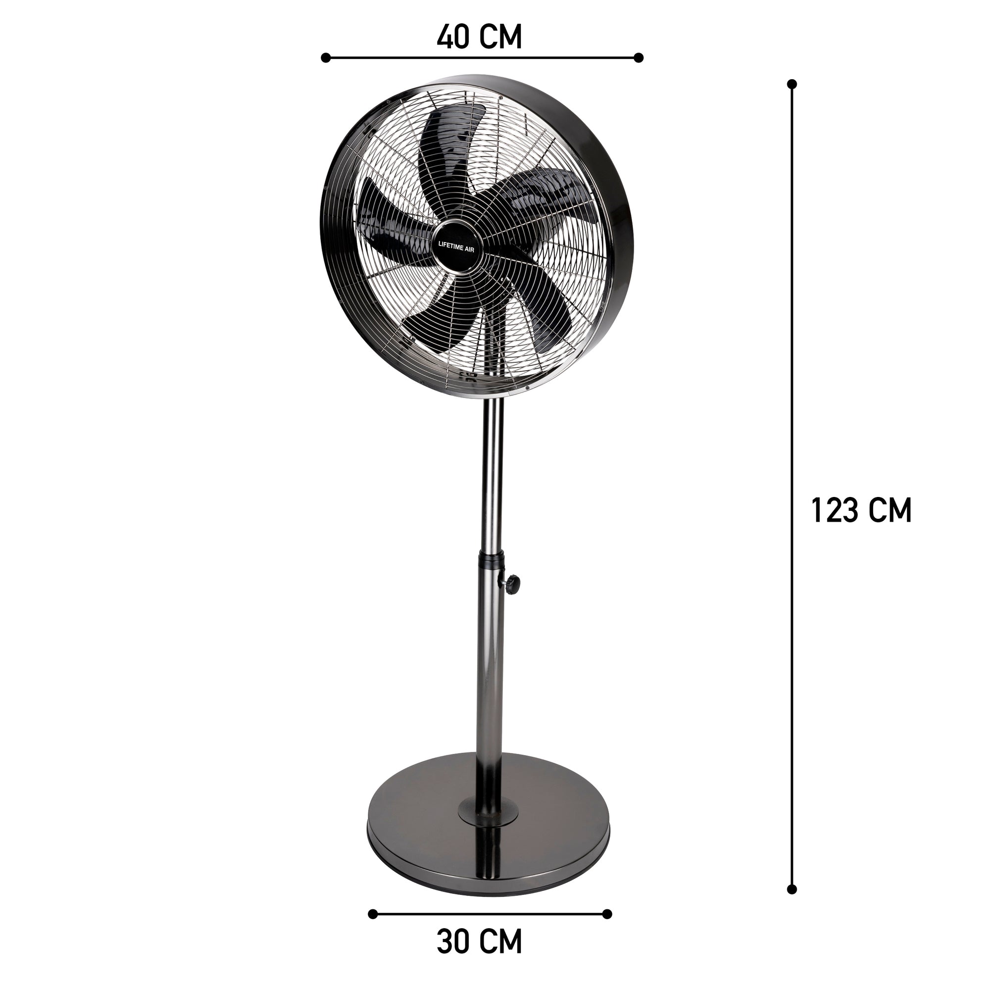 LIFETIME AIR STAANDE VENTILATOR 40CM 50W 230V - Tuincentrum Lopik