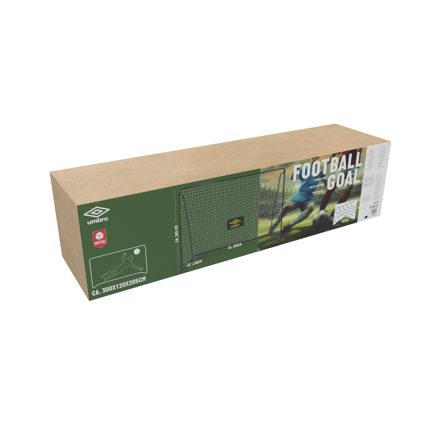 UMBRO VOETBALDOEL 300X205X120CM METAAL - Tuincentrum Lopik