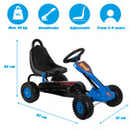 EDDY TOYS GO-KART SKELTER BLAUW 86X51X56CM - Tuincentrum Lopik