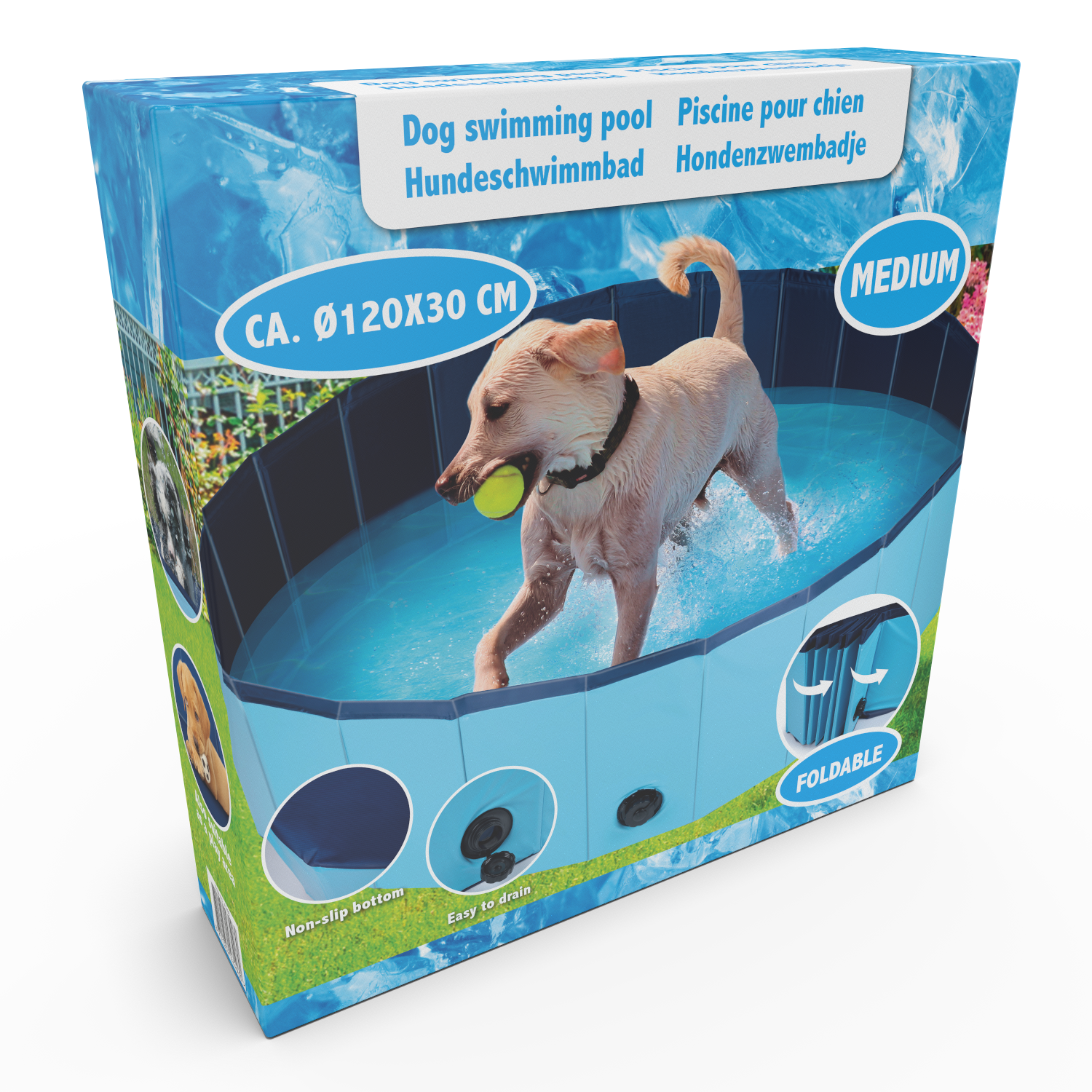 MAXXPRO DOG SWIMMING POOL MEDIUM - HONDENZWEMBAD - Tuincentrum Lopik