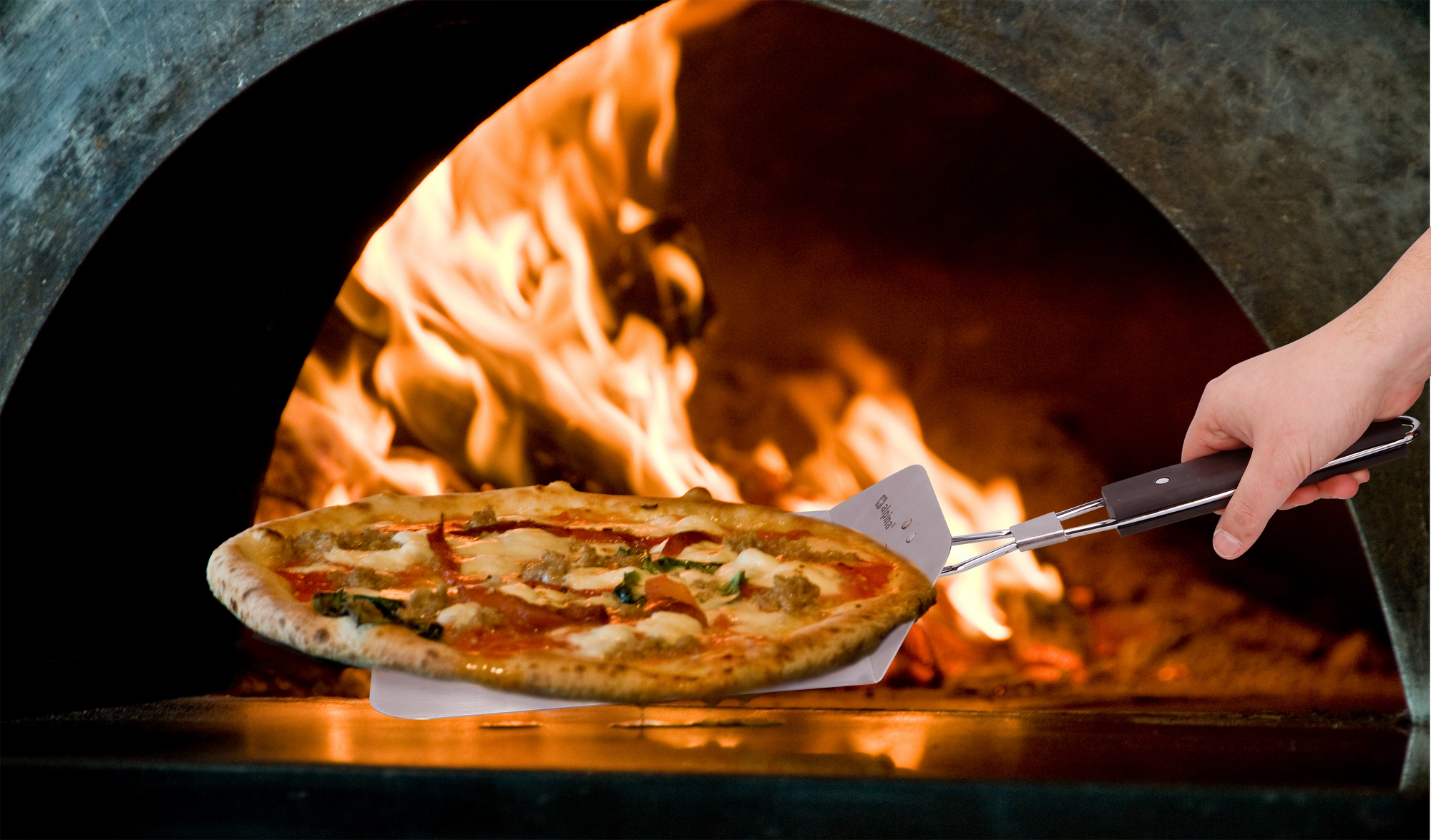 ALPINA PIZZASCHEP ROESTVRIJ STAAL MET TPR HANDGREEP - Tuincentrum Lopik