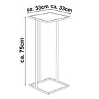 ARTI CASA BIJZETTAFEL INDUSTRIEEL ZWART H75 CM - Tuincentrum Lopik