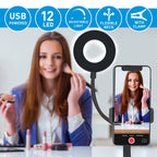 GRUNDIG SELFIE STUDIO RINGLAMP 2-IN-1 MET TAFELKLEM - Tuincentrum Lopik