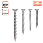 BLACK+DECKER SPAANPLAATSCHROEVEN SET RVS - Tuincentrum Lopik