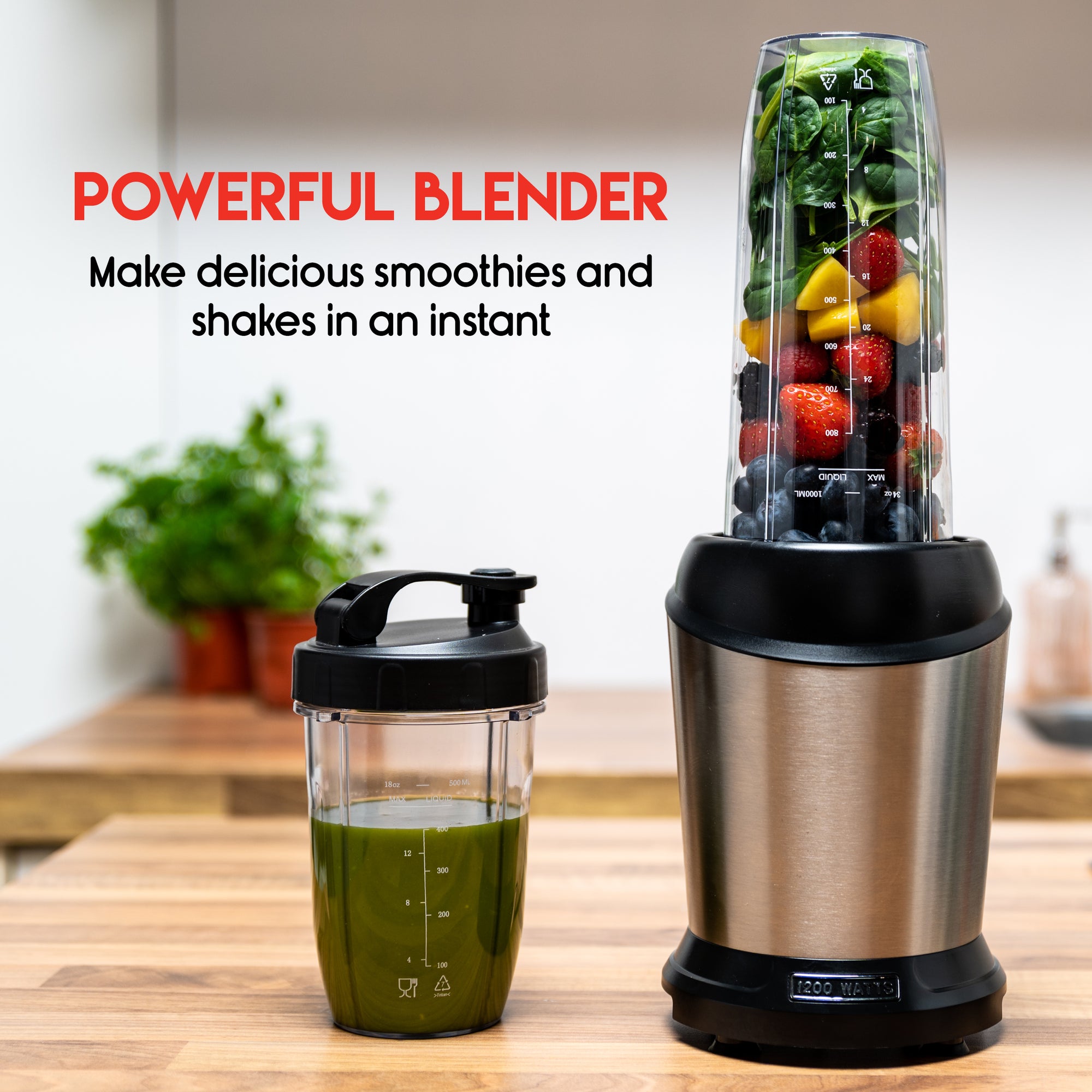ALPINA SMOOTHIE MAKER 1200W MET DRINKFLES - Tuincentrum Lopik