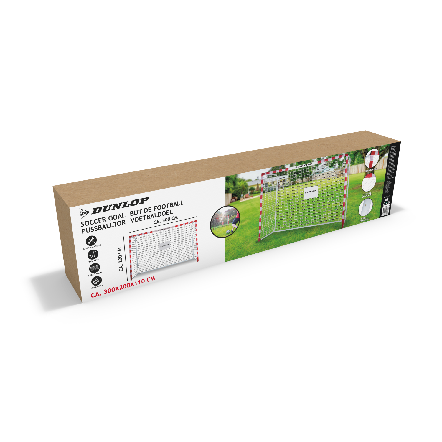 DUNLOP SOCCER GOAL 300 X 200 X 110CM - Tuincentrum Lopik