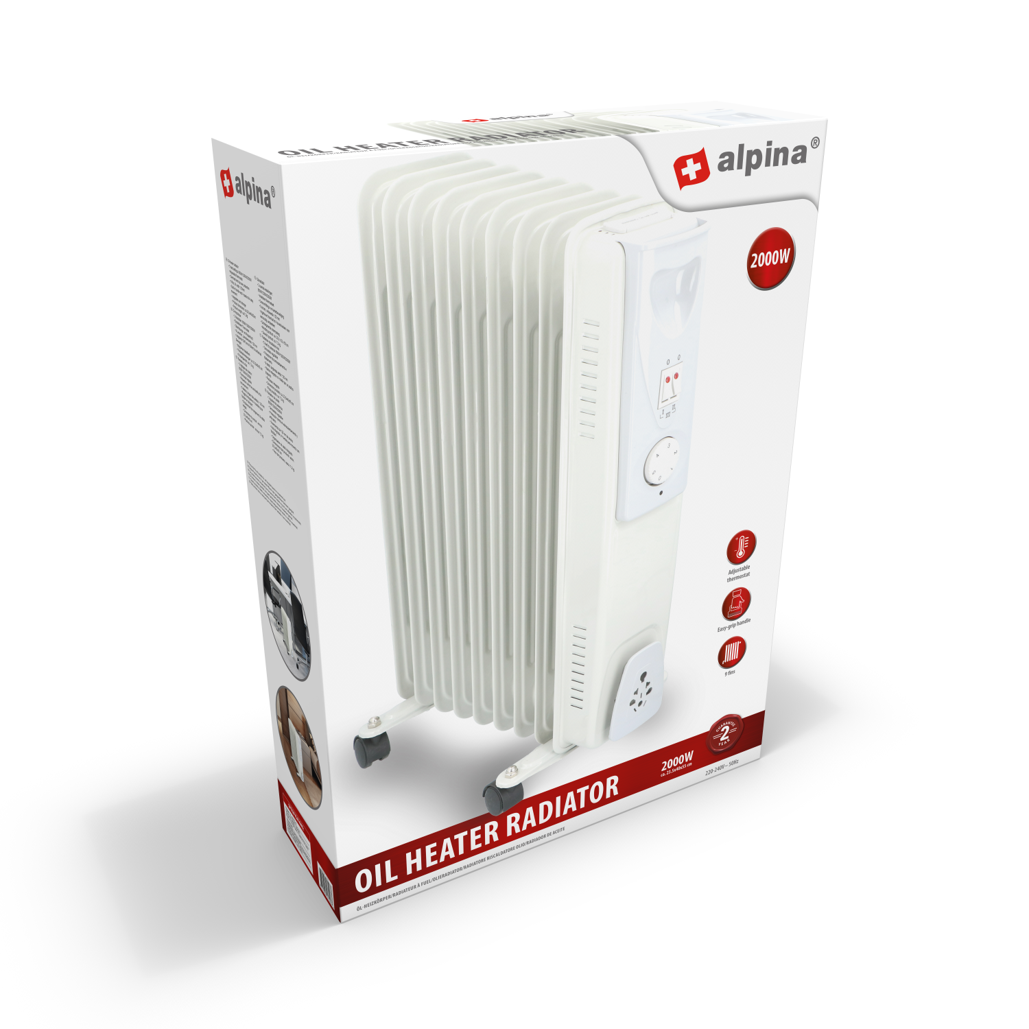 ALPINA OLIEKACHEL 2000W 230V - Tuincentrum Lopik