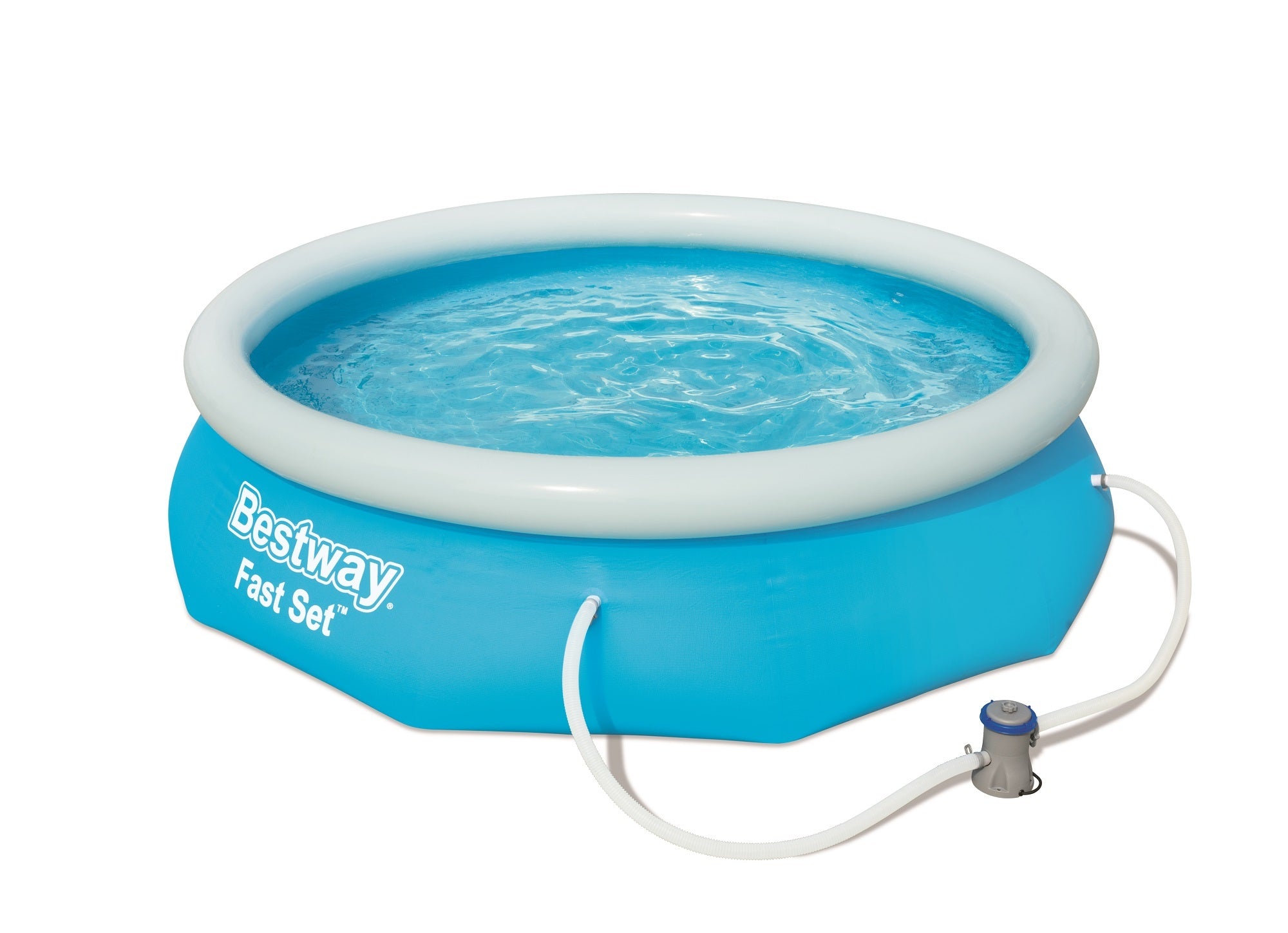 BESTWAY POOL FAST SET 305X76CM PVC - OPBLAASBAAR ZWEMBAD - Tuincentrum Lopik