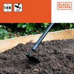 BLACK+DECKER SCHOFFEL 146CM GLASVEZEL KOOLSTOFSTAAL - Tuincentrum Lopik