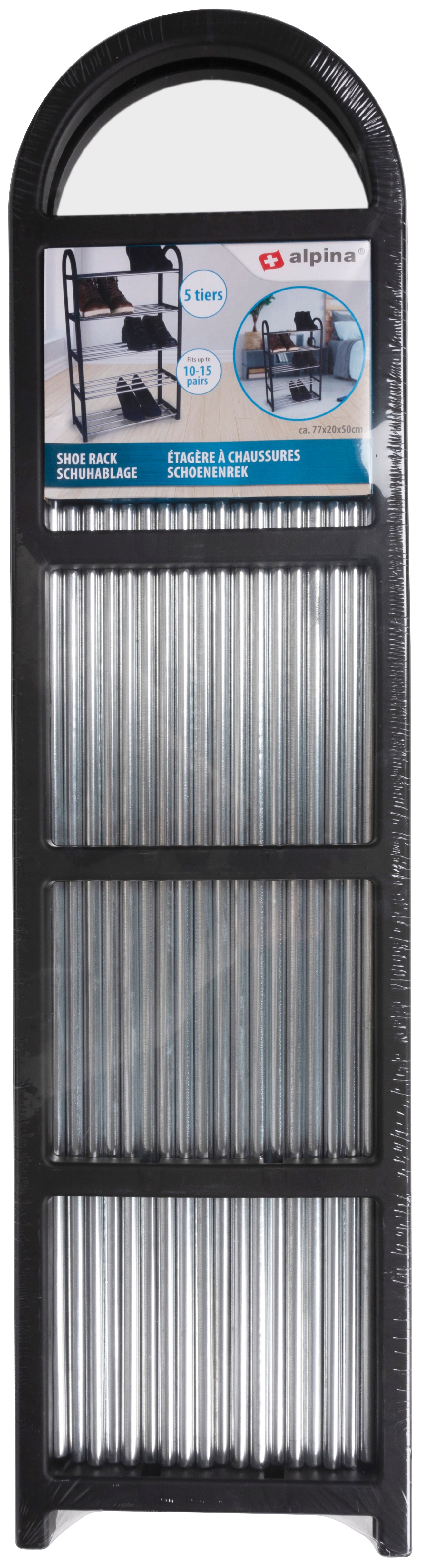 ALPINA SCHOENENREK 5 LAGEN 50X20X77CM VOOR 10-15 PAAR - Tuincentrum Lopik