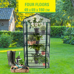 KINZO GREENHOUSE 4L 69X49X160CM - KAS 4 LAGEN - Tuincentrum Lopik