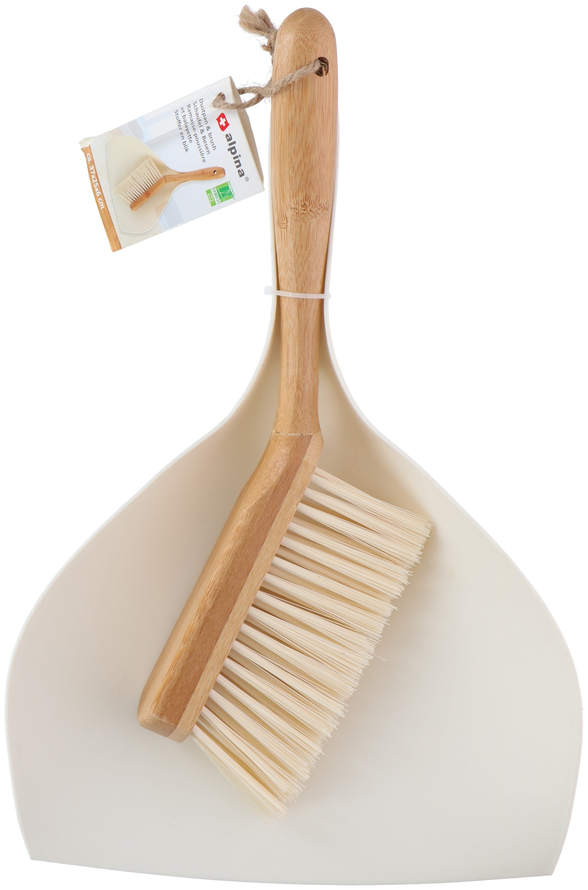 Dustpan & Brush Set Bamboo - Tuincentrum Lopik