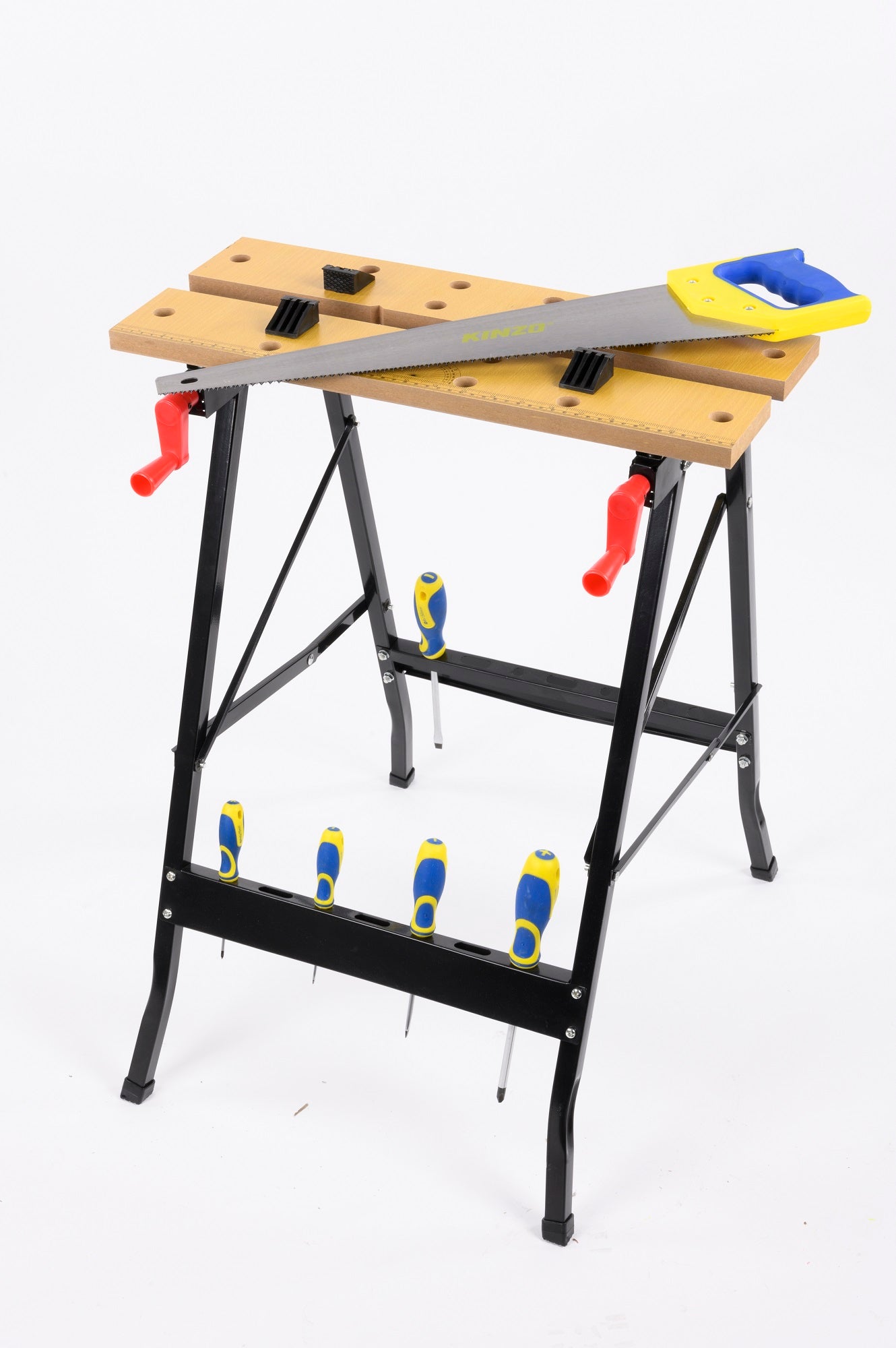 KINZO WORK BENCH 560X620X760MM AL/MDF  MOBIELE WERKBANK - Tuincentrum Lopik