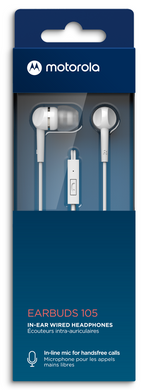 MOTOROLA SOUND IN-EAR OORDOPJES 105 WIT MET DRAAD - Tuincentrum Lopik