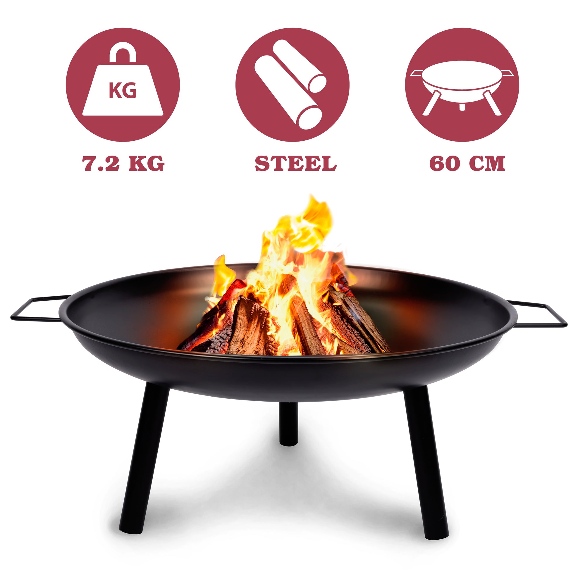 LONE STAR FIREPIT 60X60X29CM - Tuincentrum Lopik