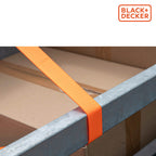 BLACK+DECKER SPANBAND MET RATEL 125KG 5M - Tuincentrum Lopik