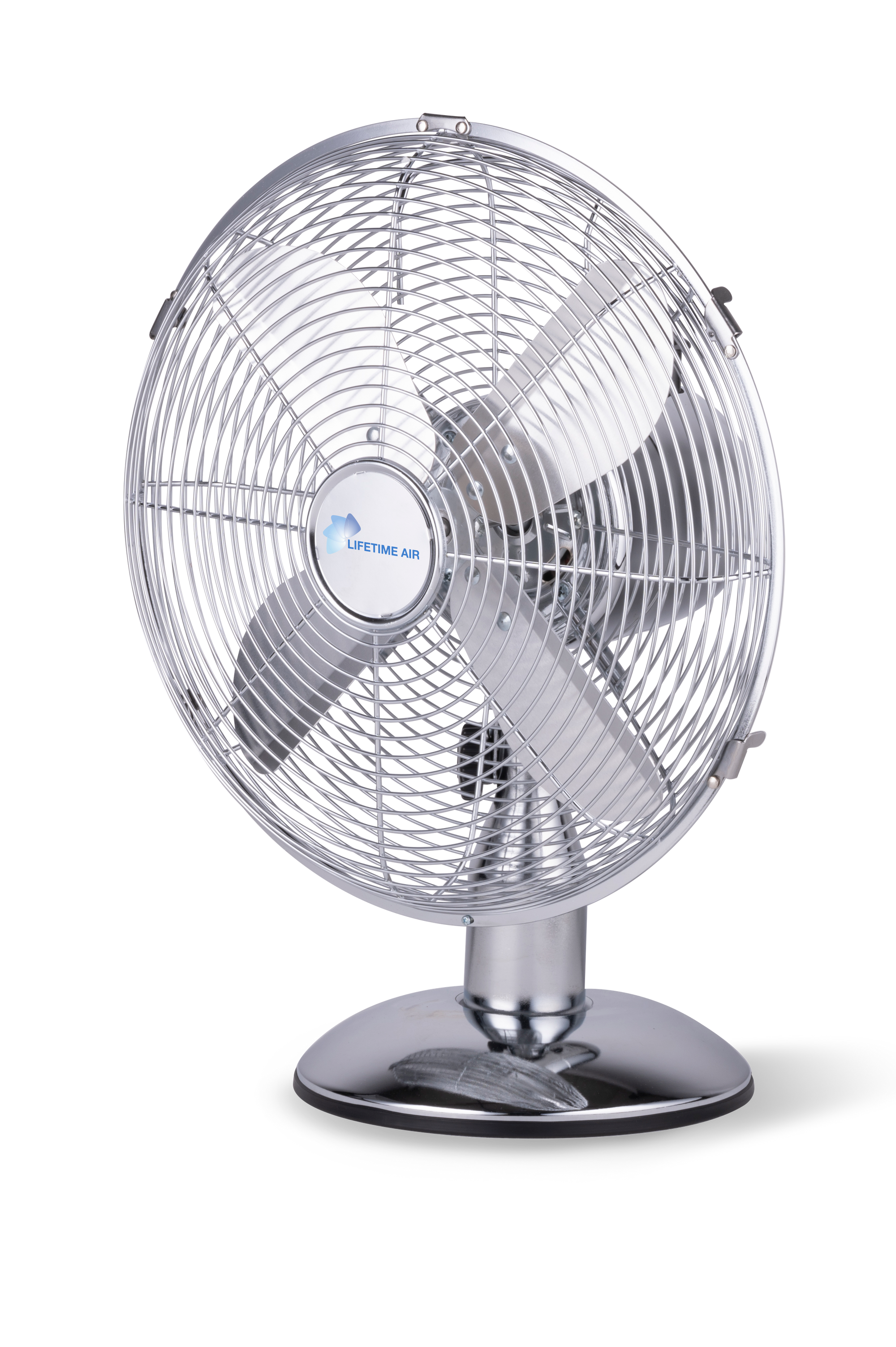 LIFETIME AIR TAFELVENTILATOR 30CM CHROOM RETRO - Tuincentrum Lopik