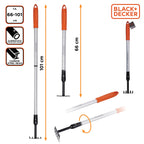 BLACK+DECKER CULTIVATOR 5 TANDEN 66-101CM UITSCHUIFBAAR - Tuincentrum Lopik