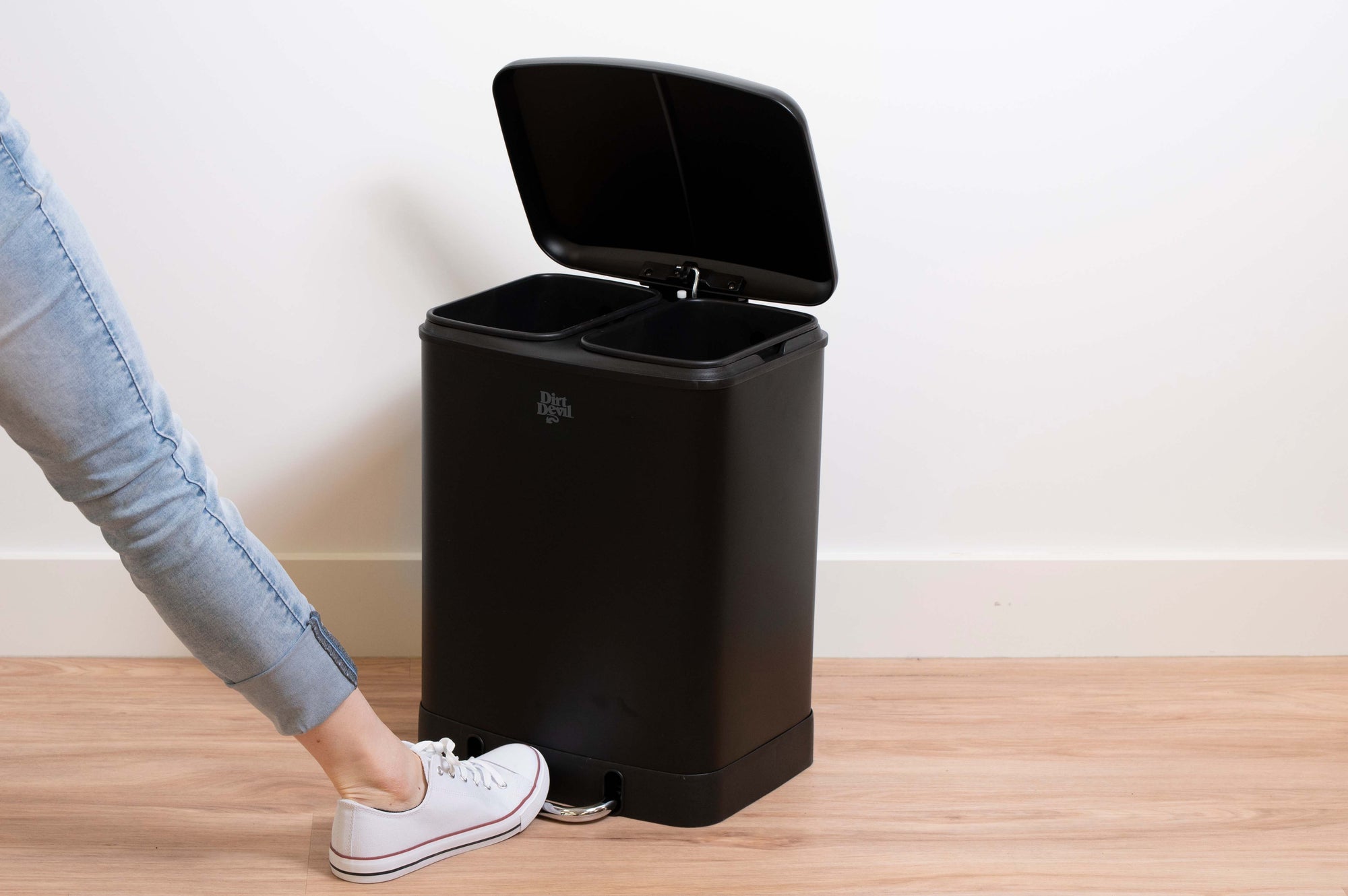 DIRT DEVIL PEDAL BIN 2X12L 3PC SOFT CLOSE - Tuincentrum Lopik
