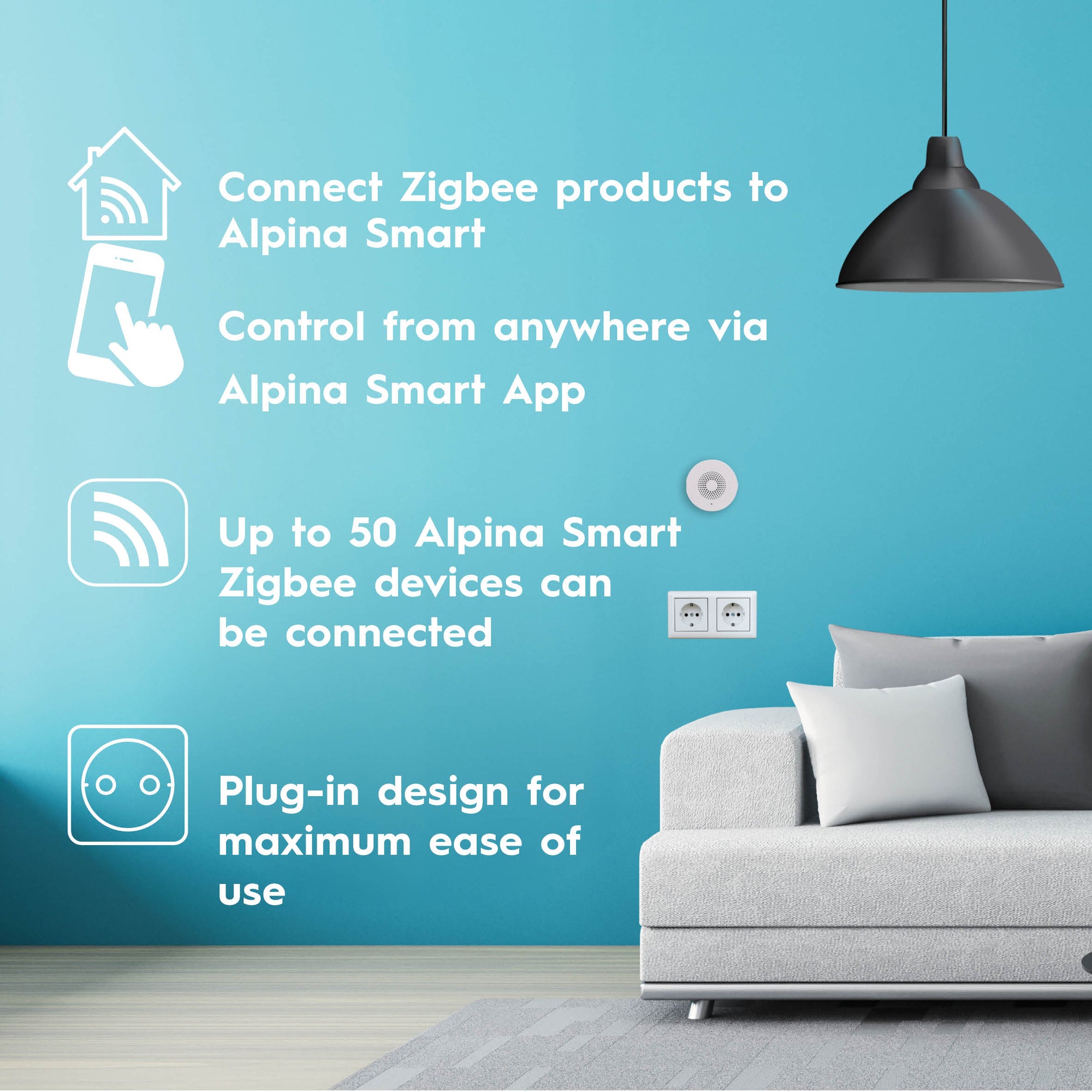 ALPINA SMART ZIGBEE GATEWAY 230V - Tuincentrum Lopik