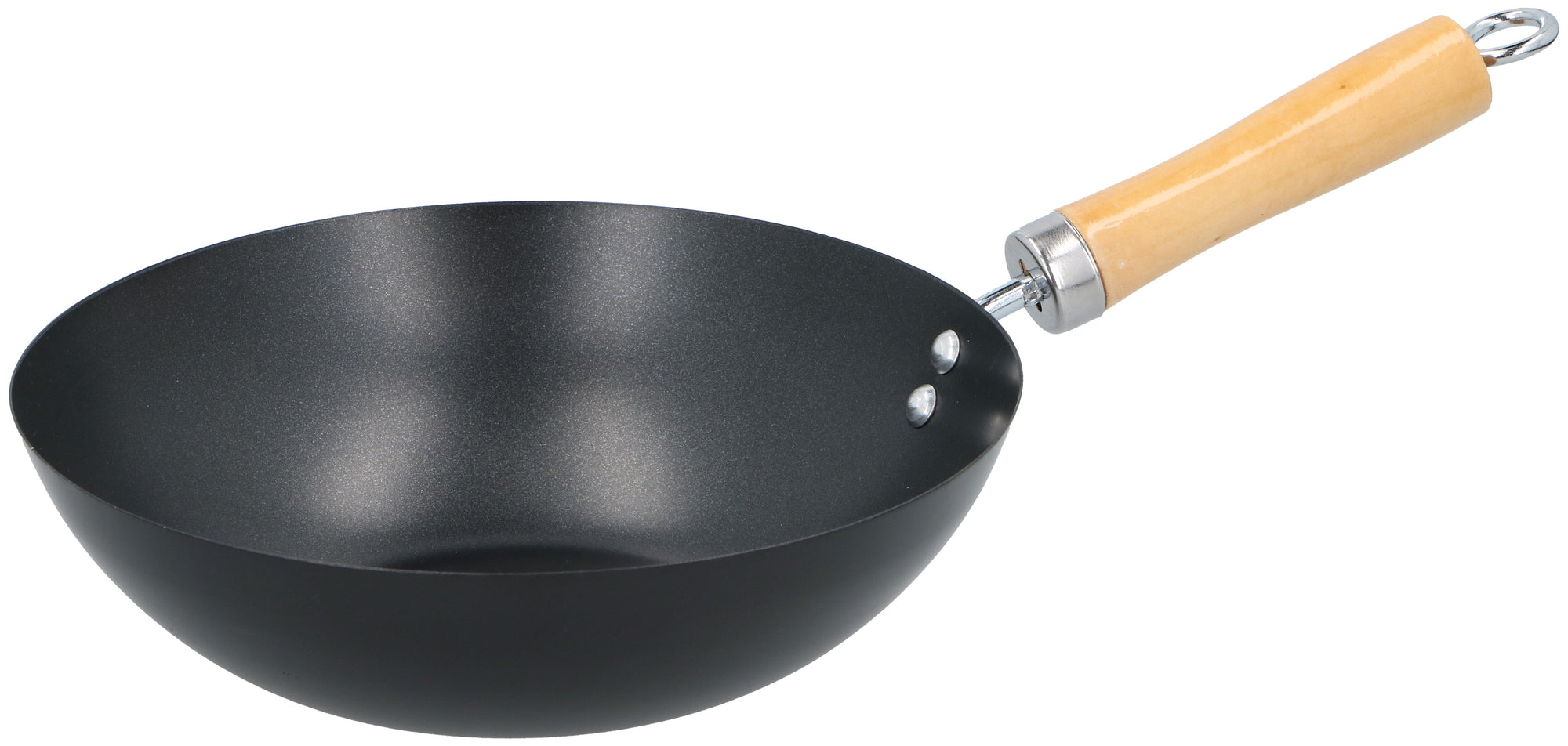 ALPINA WOKPAN Ø25CM MET HOUTEN HANDVAT - Tuincentrum Lopik