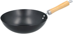 ALPINA WOKPAN Ø25CM MET HOUTEN HANDVAT - Tuincentrum Lopik